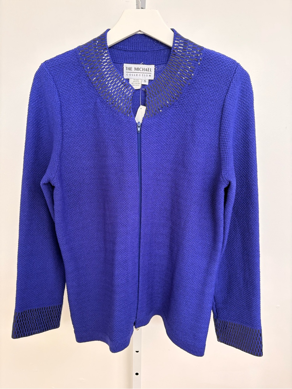 Women's Royal Zip-Front Cardigan